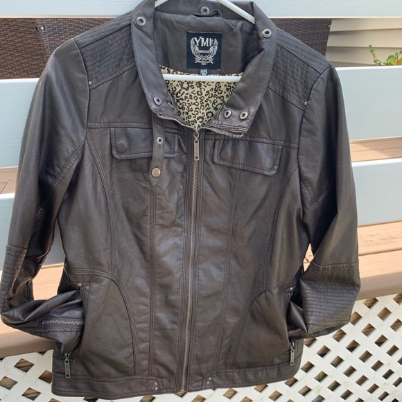 Ladies Faux Leather Jacket - Picture 2 of 6